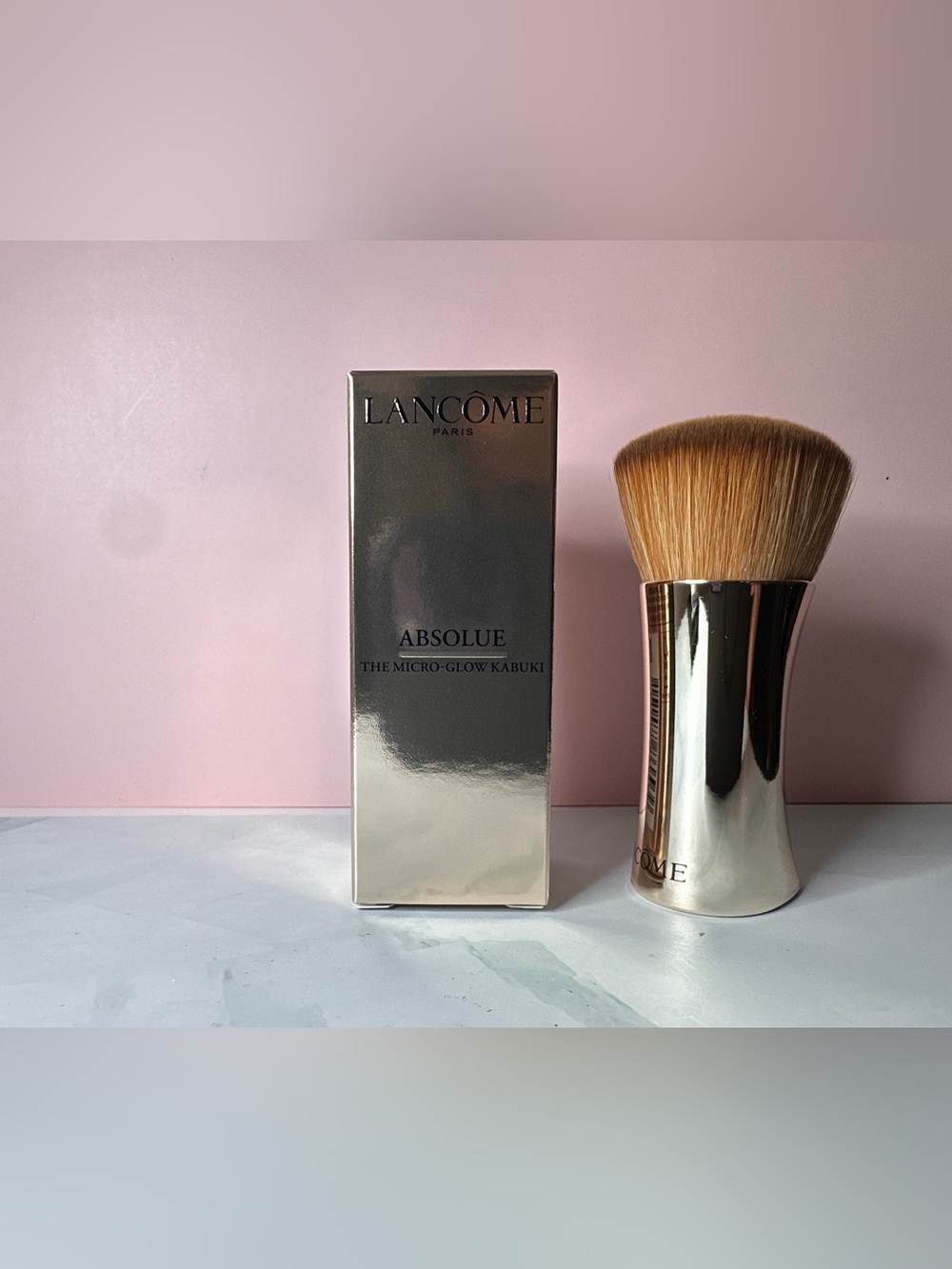 Lancome Absolue Kabuki Brush - Gold Finish with Tan Bristles